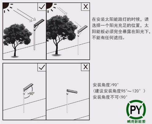 廊坊太陽能路燈安裝注意事項